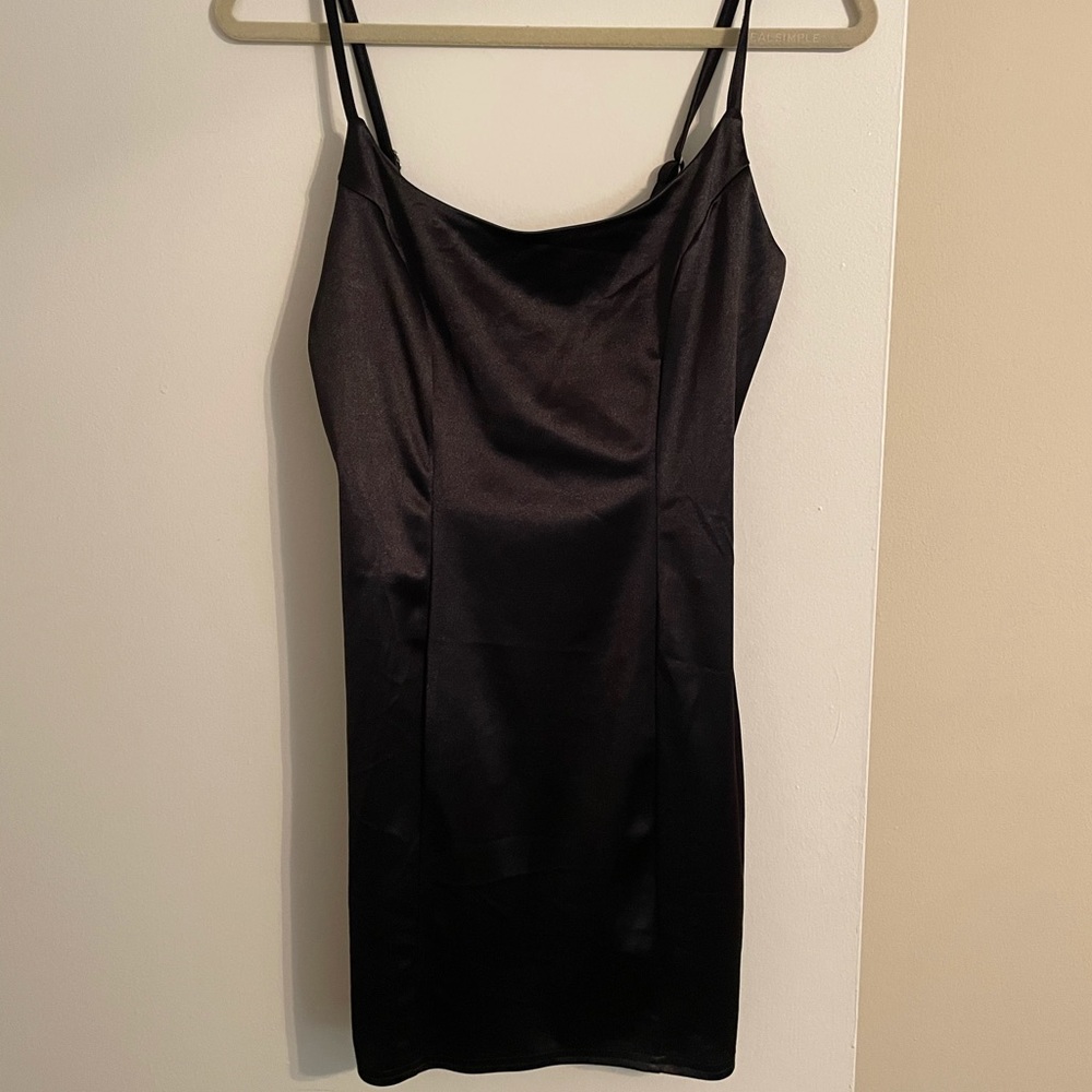 Black Satin Dress
